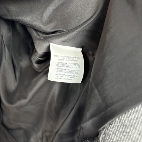 J. Crew 365 Going Out Blazer Women's 6 Stretch Twill Gray Jacket Preppy Workwear - Picture 6 of 11